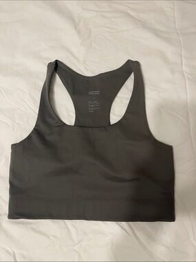 Girlfriend Collective sports bra olive green
